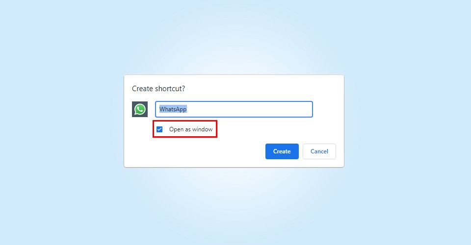 WhatsApp for desktop on Google Chrome